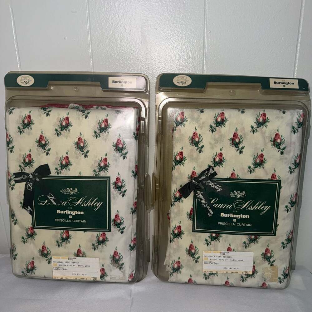 Laura Ashley Burlington Priscilla Curtain Size 112 In. X 84 In. Boudoir Rose